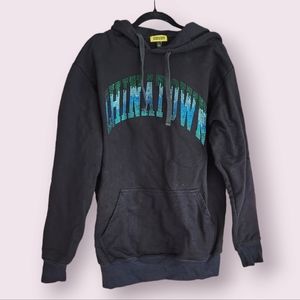 Chinatown Market ARC Rhinestone Embellishments Black Hoodie